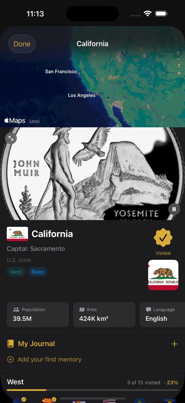 California detail page